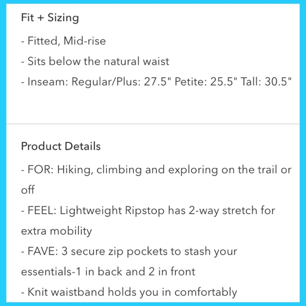 🔥 ATHLETA Trekkie North Jogger Lightweight Pants & 2-Way Stretch NWT’S-$90 - Picture 6 of 7